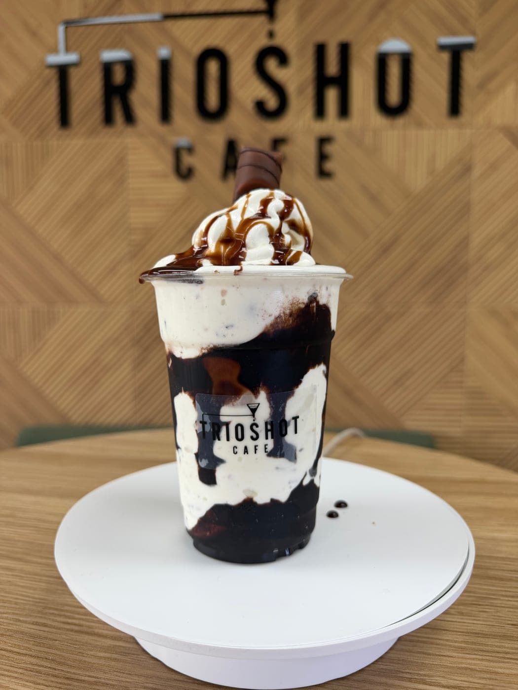 Cookies and cream soft serve dessert cup